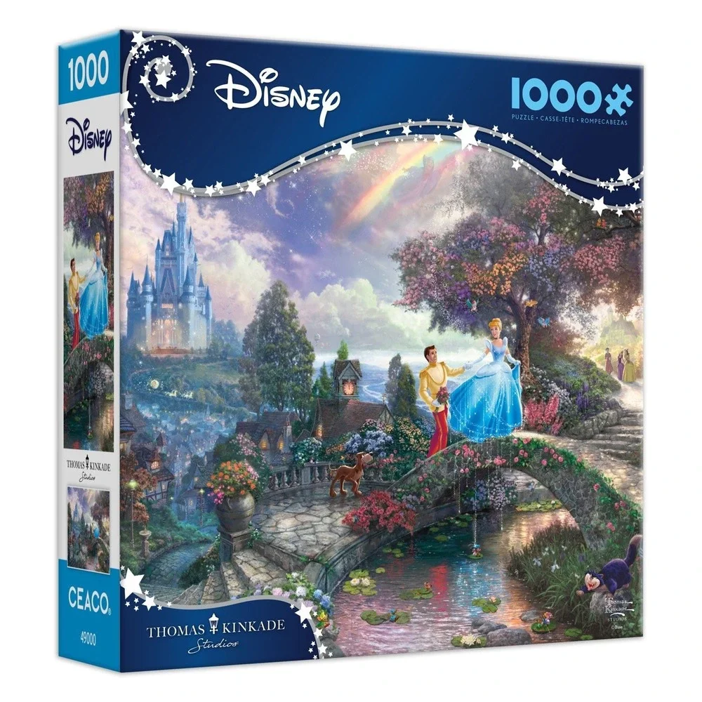 Disney Thomas Kinkade Cinderella 1000 Piece Jigsaw Puzzle Ceaco New Sealed